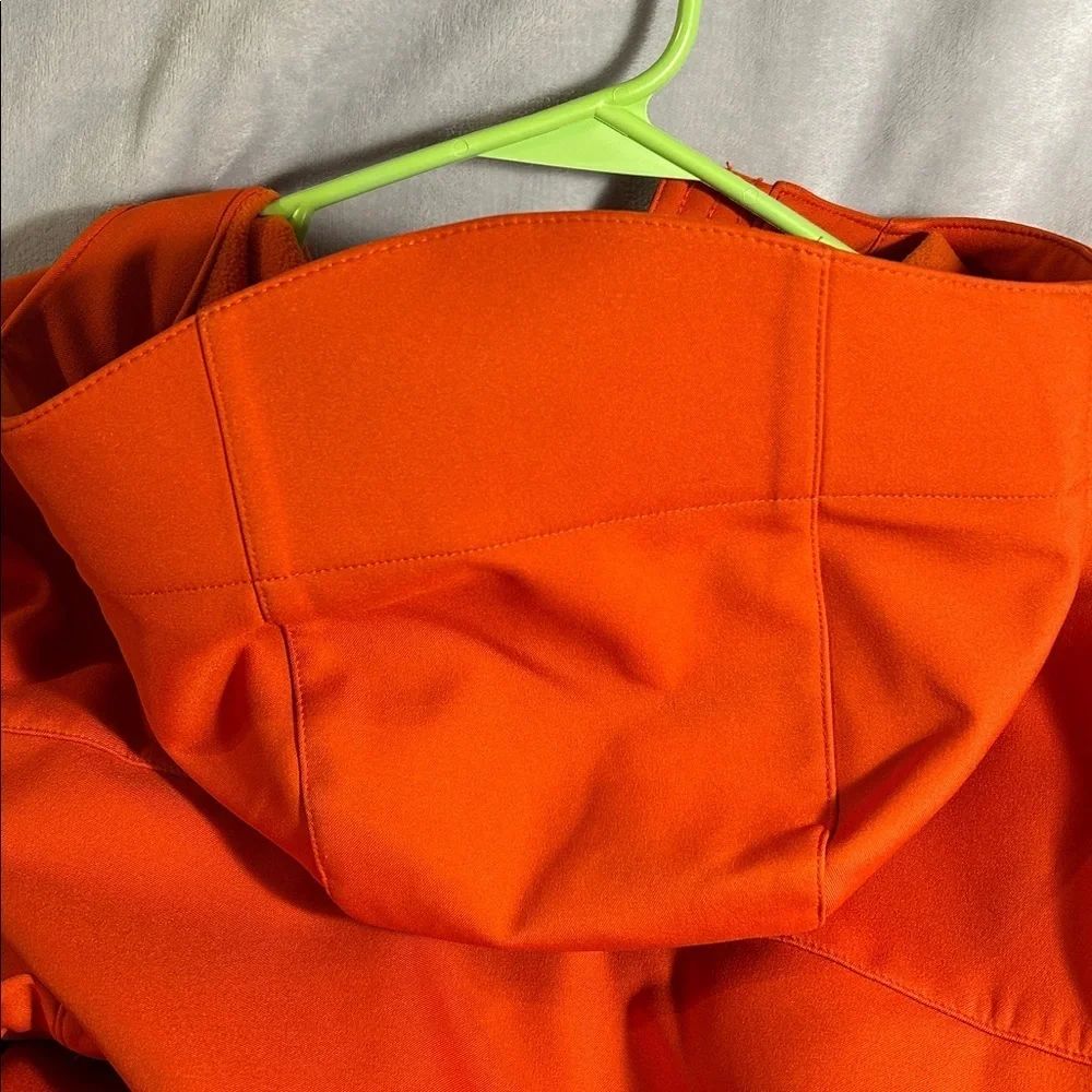 Under Armour Storm Vibrant Orange Zip-Up Jacket With Hood and Pockets Size M